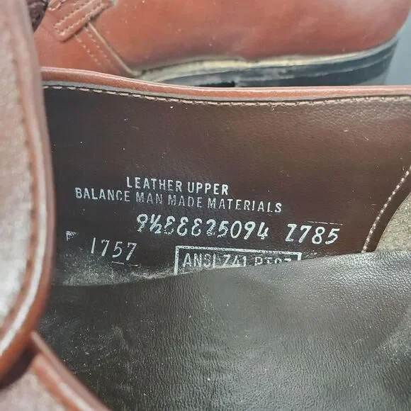 Lehigh Safety Shoes Mens 9.5 EEE Brown Leather Penny Loafers Slip On Work - Picture 4 of 7